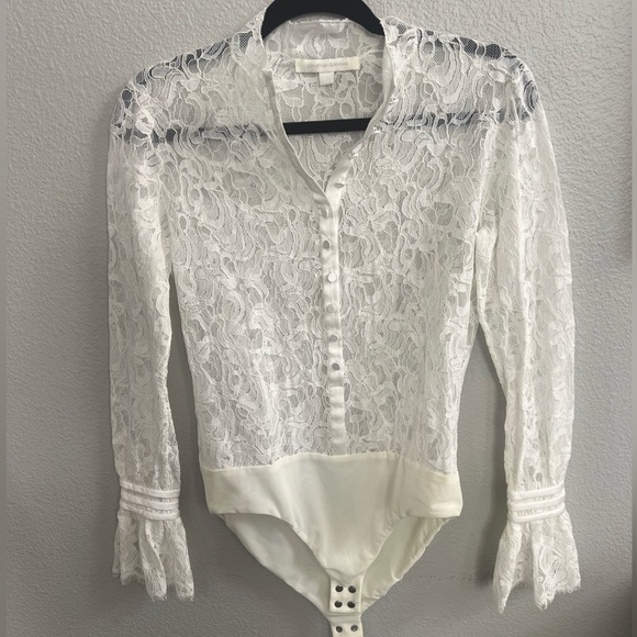Jonathan Simkhai Long sleeve Lace bodysuit - Picture 1 of 9
